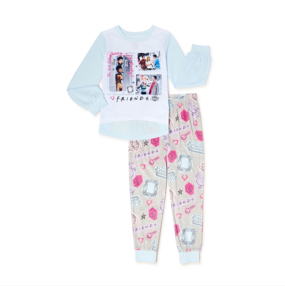 NWT Friends Girls' Pajamas Set, 2-Piece